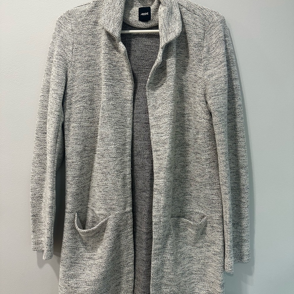 Ardene Gray Cardigan Sweater Soft Knit Casual